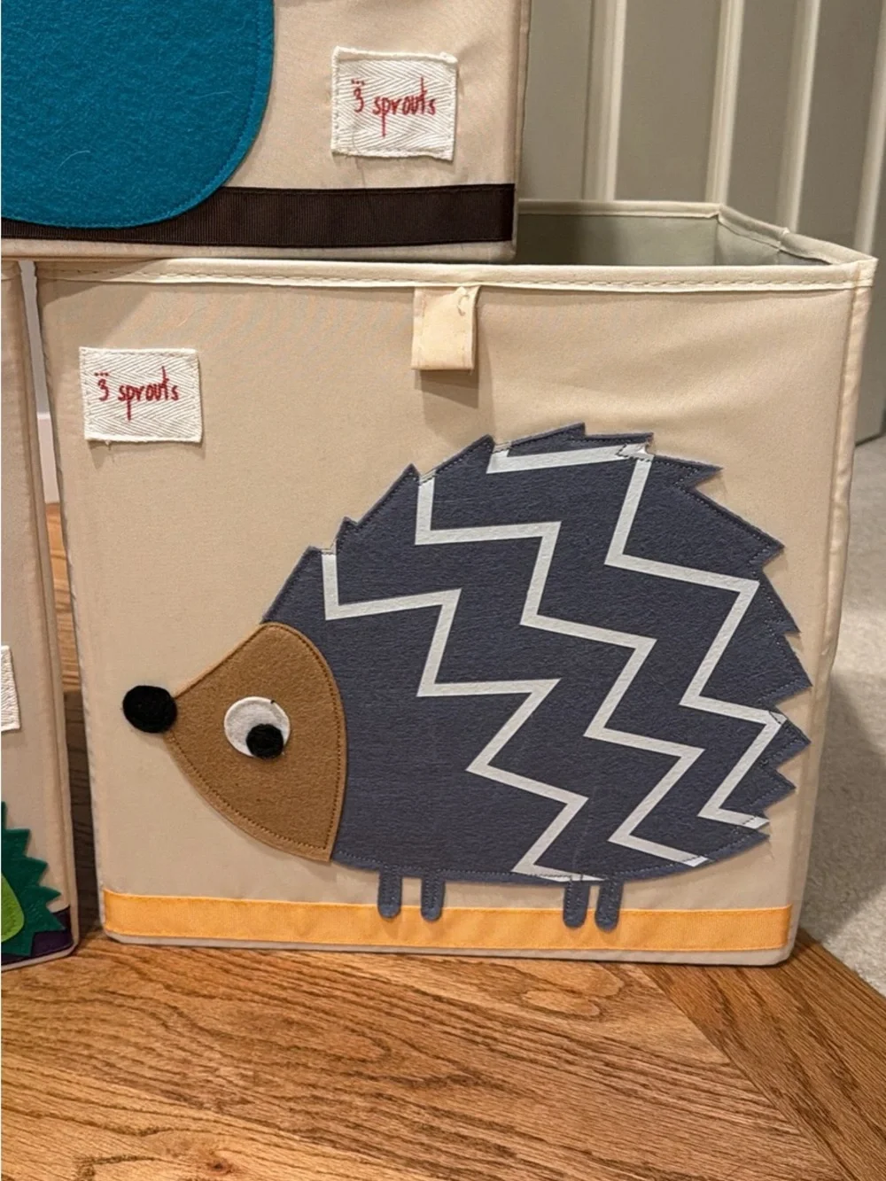 3 Sprouts Kids Animal Canvas Storage Bins (3) & 2 Art caddies